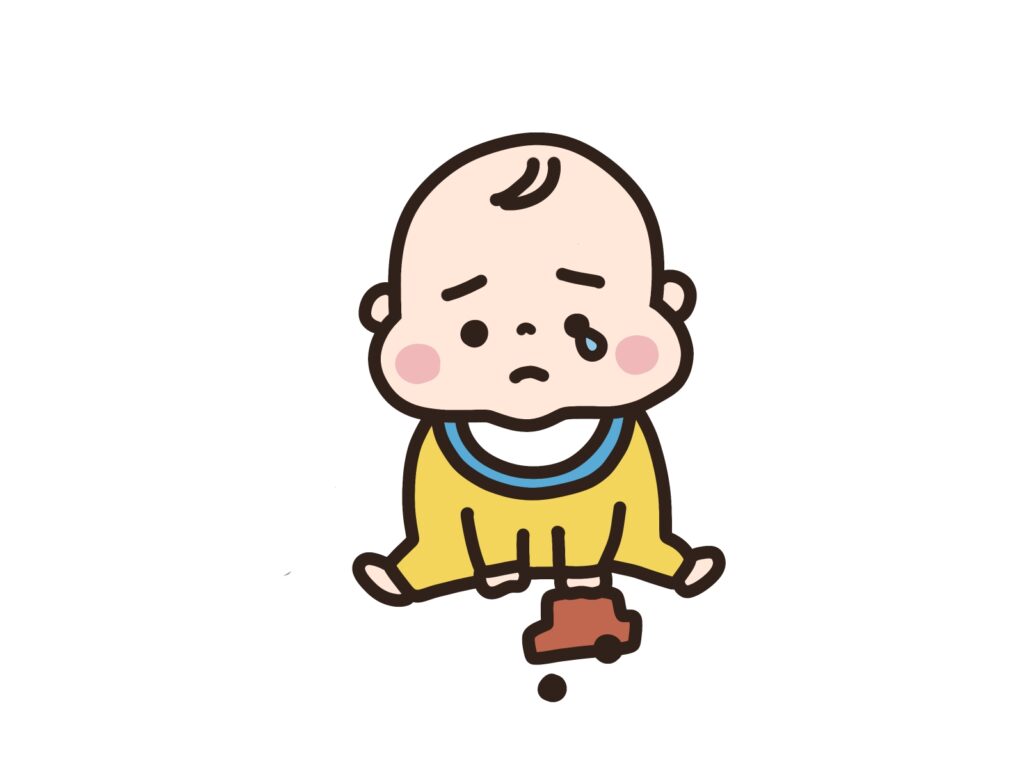 悲しむ赤ちゃん